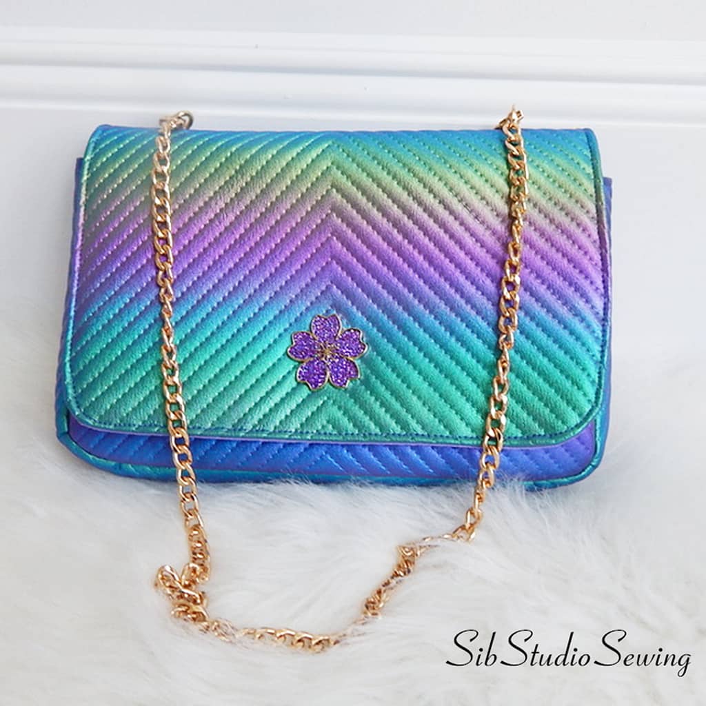 quilted rainbow bag by sibstudiosewing on Etsy