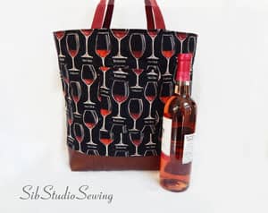 My newest wine tote bag design